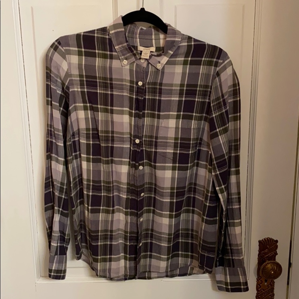 Jcrew long sleeve button shirt size 10